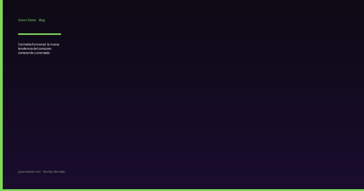 Cannabis funcional: la nueva tendencia del consumo consciente y orientado