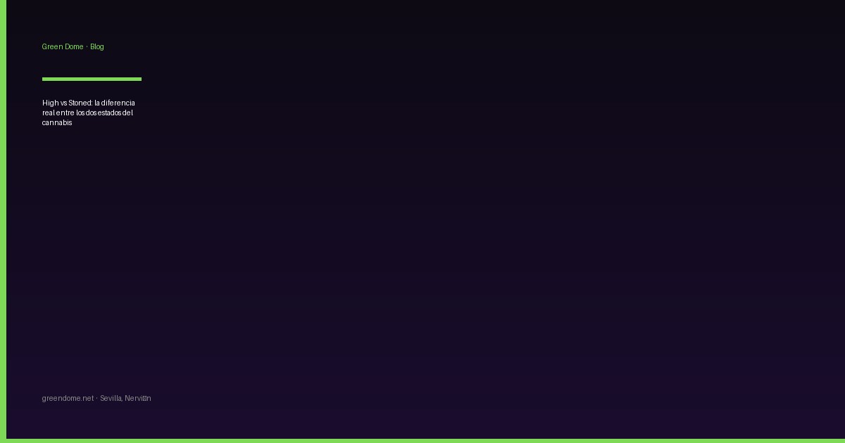 High vs Stoned: la diferencia real entre los dos estados del cannabis
